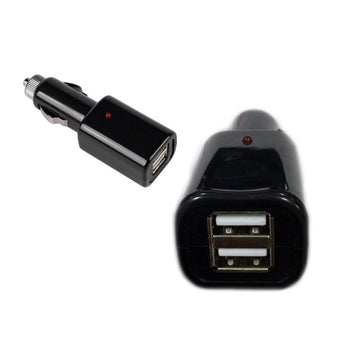 Chargeur voiture double adaptateur usb sur chargeur allume cigare pour smartphone téléphone mobile - Clicktofournisseur.com