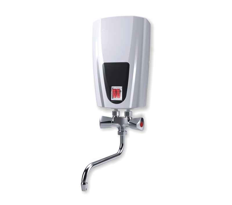 Chauffe-eau instantané sans pression + melangeur 55kw - Clicktofournisseur.com