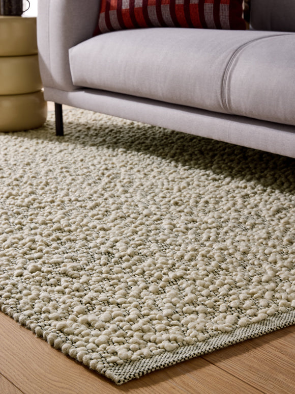 Tapis de salon et chambre tissé plat en laine MARCEL
