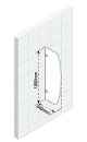 Cloison d'urinoir scandic urinal wall 34x100 cm en verre imprimé - Clicktofournisseur.com