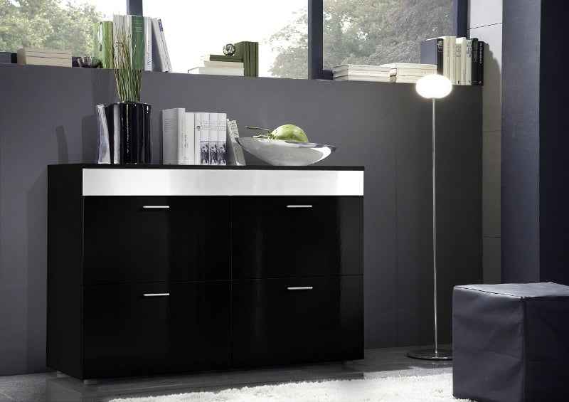 Colonne de douche hydromassante imperial en aluminium noir mat 140 cm - Clicktofournisseur.com