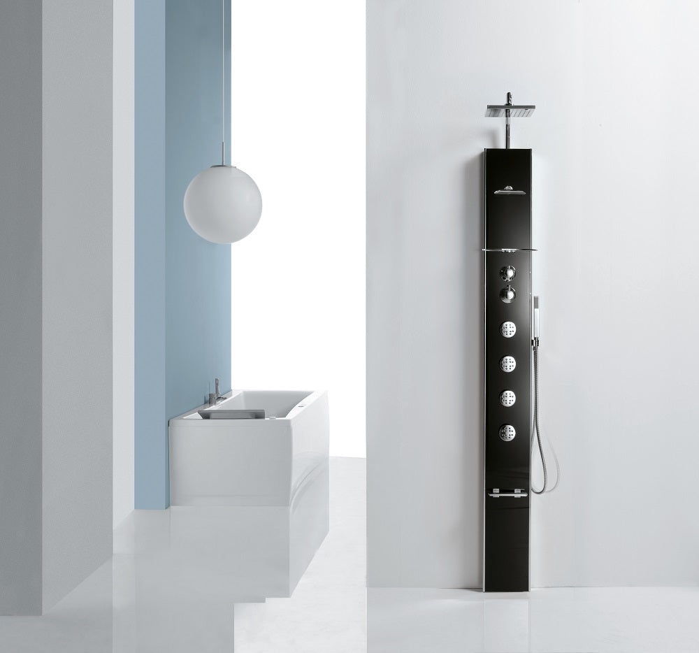 Colonne de douche hydromassante thermostatique NOVELLINI CASCATA1 211 cm clicktofournisseur.com