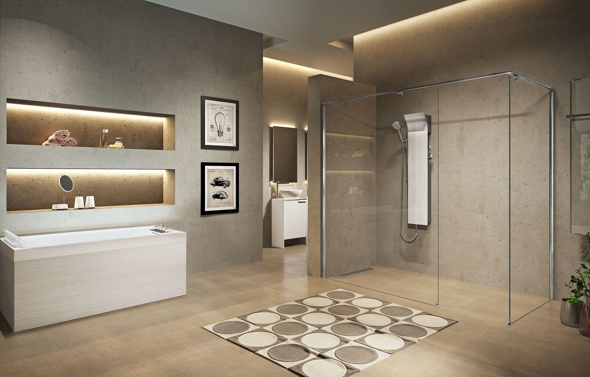Colonne de douche mécanique novellini vanity 125 cm - Clicktofournisseur.com