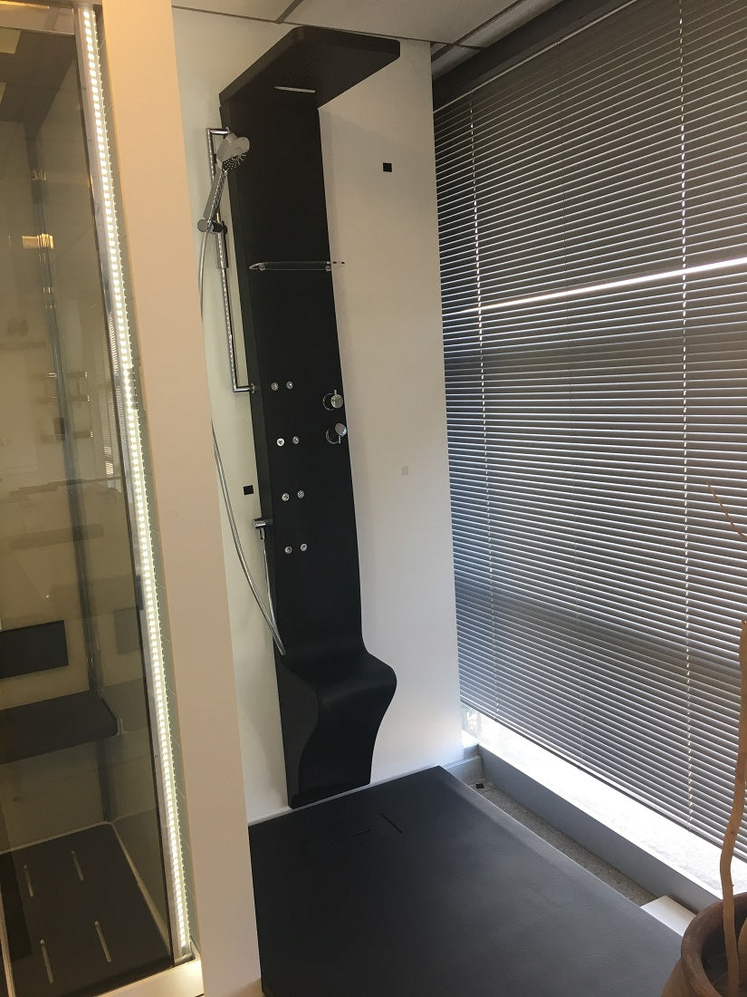 Colonne de douche mécanique avec siège intégré novellini dress plus 213 cm - Clicktofournisseur.com