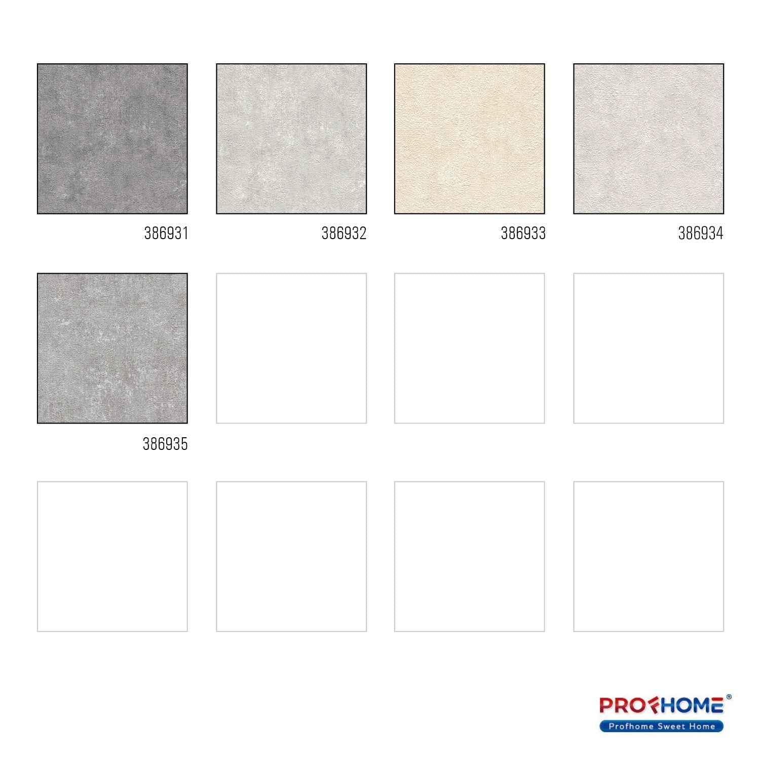 Papier peint aspect crépi Profhome 386933-GU papier peint intissé gaufré à chaud légèrement texturé à l'aspect crépi mat crème blanc-perlé ivoire 5,33 m2