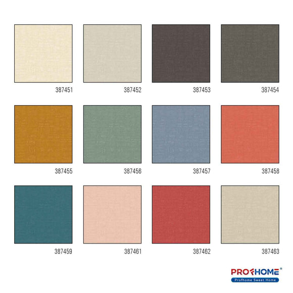 Papier peint unicolor Profhome 387451-GU papier peint intissé gaufré à chaud légèrement texturé unicolor mat crème ivoire 5,33 m2