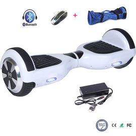 Cool&fun hoverboard électrique smart scooter gyropode blanc - Clicktofournisseur.com