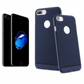 Coque arrière protection bleu nuit perforée nid d'abeille pour apple iphone 7 - Clicktofournisseur.com