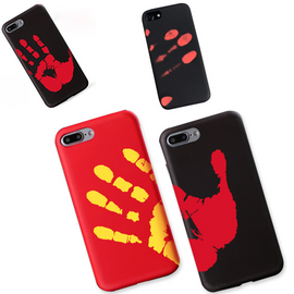 Coque arrière de protection noir avec couleur changeante pour apple iphone 7 plus - Clicktofournisseur.com