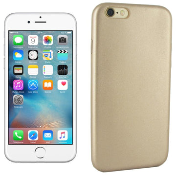 Coque arrière de protection en simili cuir beige champagne or pour apple iphone 6 - Clicktofournisseur.com