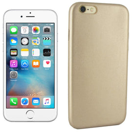 Coque arrière de protection en simili cuir beige champagne or pour apple iphone 6s - Clicktofournisseur.com