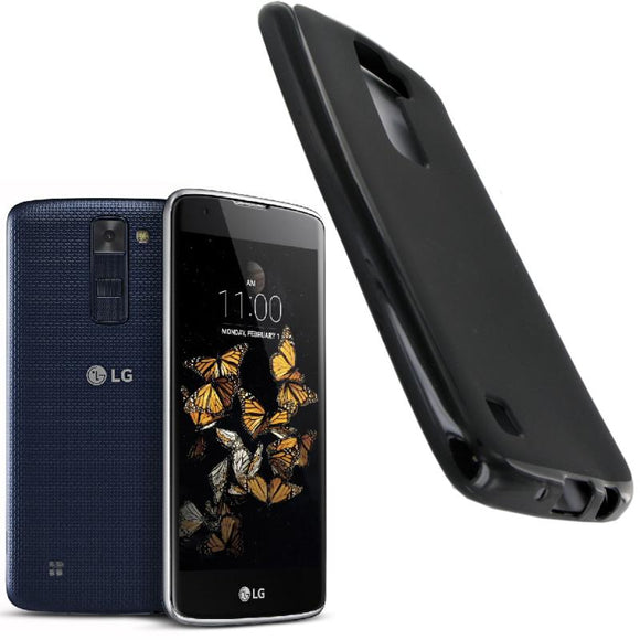 Coque housse silicone noir souple pour lg k8 - Clicktofournisseur.com