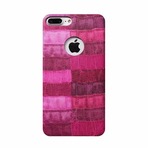 Coque luxe rigide simili cuir avec motif fuchsia croco pour apple iphone 7 - Clicktofournisseur.com