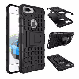 Coque protection noir rigide renforcé anti-choc pour apple iphone 8 plus - Clicktofournisseur.com