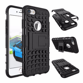 Coque protection noir rigide renforcé anti-choc pour apple iphone 8 - Clicktofournisseur.com