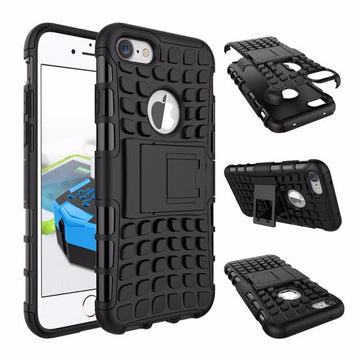 Coque protection noir rigide renforcé anti-choc pour apple iphone 8 - Clicktofournisseur.com