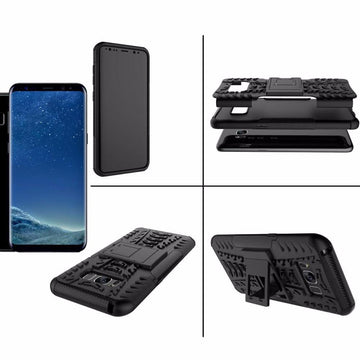 Coque protection noir rigide renforcé anti-choc pour samsung galaxy s8 g950 - Clicktofournisseur.com