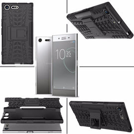 Coque protection noir rigide renforcé anti-choc pour sony xperia xz premium - Clicktofournisseur.com