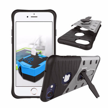 Coque de protection argent rigide renforcé anti-choc pour apple iphone 7 plus - Clicktofournisseur.com