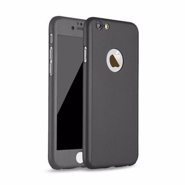Coque de protection noir avant et arrière avec verre pour apple iphone 7 - Clicktofournisseur.com