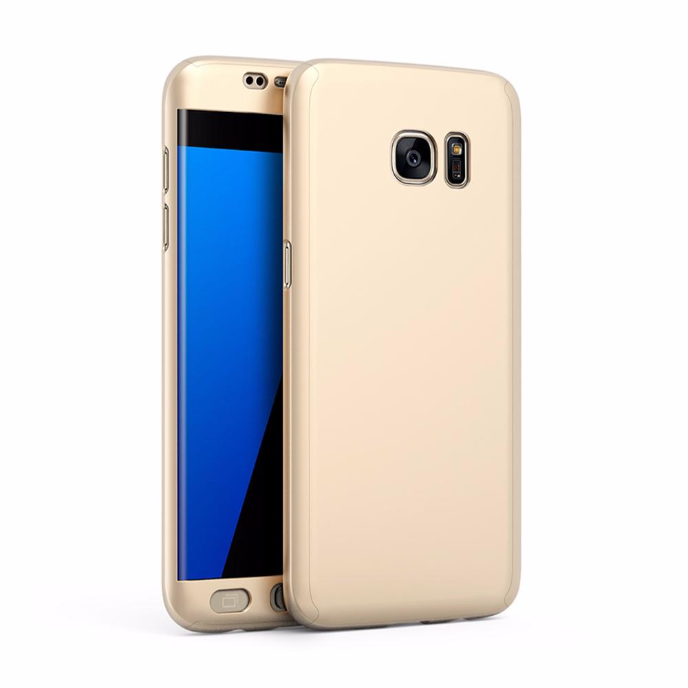 Coque de Protection Or Avant et Arrière avec Verre pour Samsung Galaxy S7 Edge G935 clicktofournisseur.com