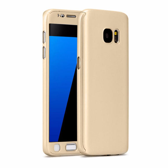 Coque de protection or avant et arrière avec verre pour samsung galaxy s7 g930 - Clicktofournisseur.com
