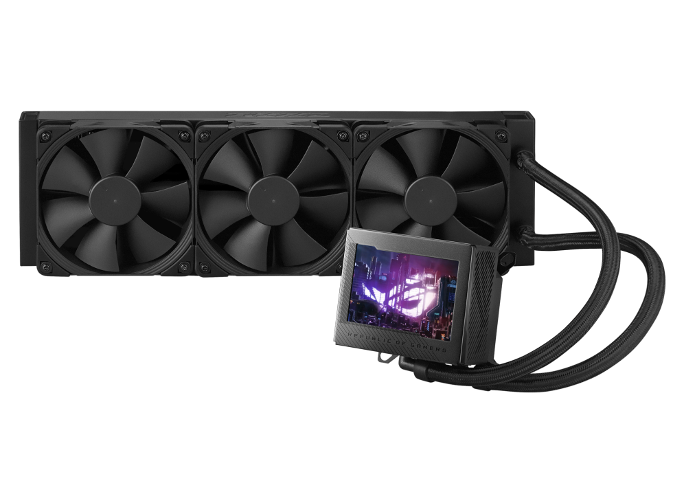 Refroidisseur liquide pour processeur asus rog ryujin iii 360 aio avec écran lcd 35" 3 processeurs noctua ippc 2000 pwm 120 mm compatibilité am5