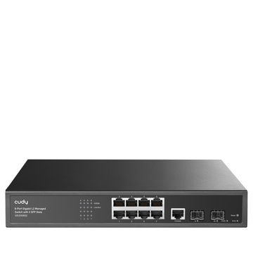 CUDY 8-Port Layer 2 Managed Gigabit Swit - 0