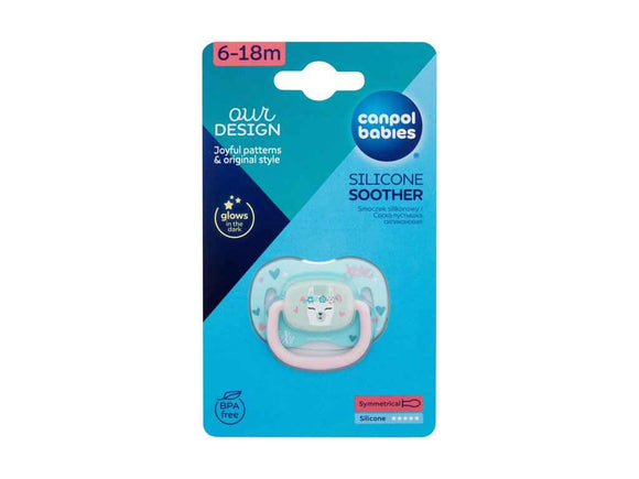 Sucette symétrique en silicone CANPOL BABIES 6-18 mois, EXOTIC (lama), 34/921_lama