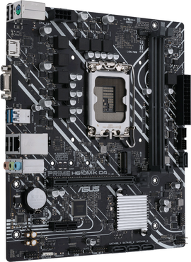Asus | PRIME H610M-K D4 | Processor family Intel | Processor socket LGA1700 | DDR4 DIMM | Memory slots 2 | Supported hard disk drive interfaces SATA, M.2 | Number of SATA connectors 4 | Chipset Intel H610 | mATX - 0