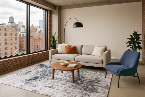 Tapis salon et chambre tissé plat BACKY