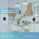 Kit interrupteur sans fil tactile sans neutre requis – ELEGANCE61-BLACK
