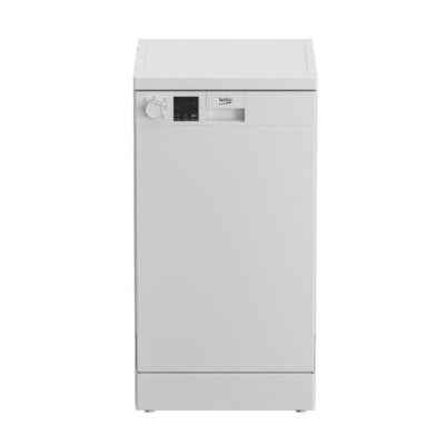 Lave-vaisselle pose libre BEKO DVS05024W, Classe énergétique E (anciennement A++), 45 cm, 5 programmes, Blanc