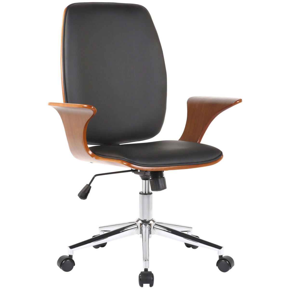 Fauteuil de bureau Burbank - Noyer - Noir