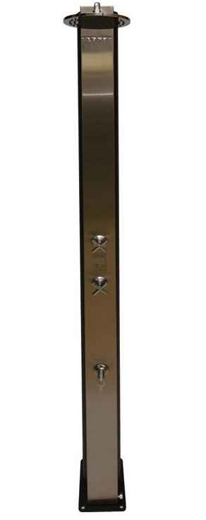 Douche solaire cross acier inoxydable - 40l - Clicktofournisseur.com