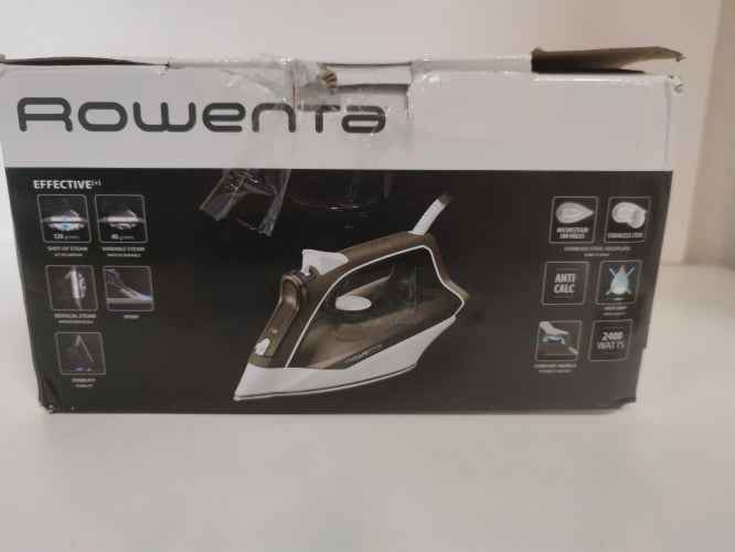 Retour client Ecost, Fer à vapeur Rowenta Effective + DX1635 Semelle en acier inoxydable 2400 W Marron