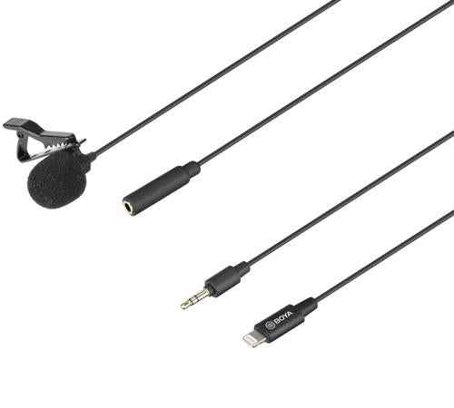 Microphone à pince BOYA BY-M2 6 m iOS