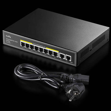 Cudy GS1010PE network switch Gigabit Ethernet (10/100/1000) Power over Ethernet (PoE) Black