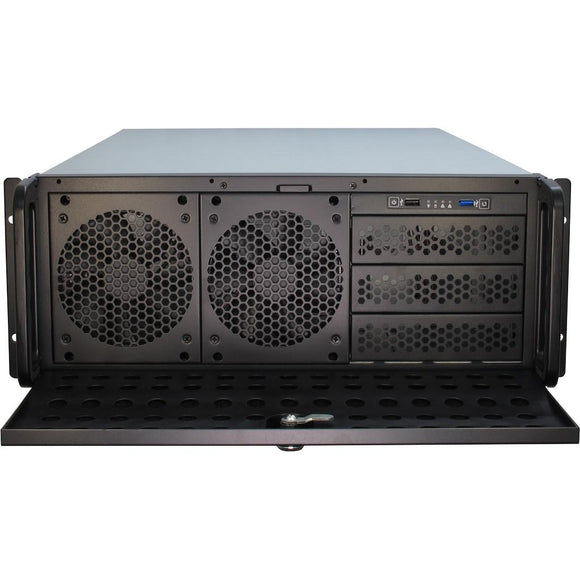 Inter-Tech IPC 4U-4129L Rack Metallic, Silver
