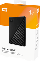 WD My Passport 1TB portable HDD USB 3.0 USB 2.0 compatible Black Retail