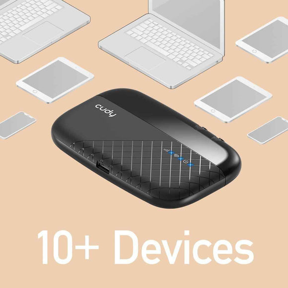 Cudy MF4 wireless router Single-band (2.4 GHz) 4G Black