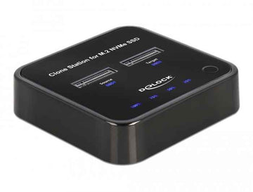 DeLOCK M.2 Docking Station for 2 x M.2 NVMe PCIe SSD with Clone function