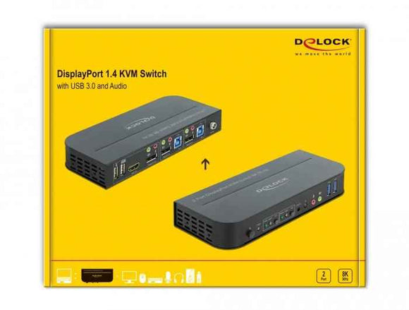 DeLOCK 11482 KVM switch Black