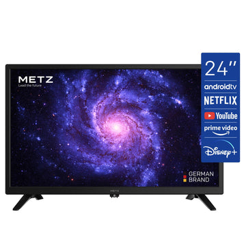 24", HD Ready 1366x768, Android TV, Black, LED 60Hz, 200nits, 2x3W, Energy F, BT, WiFi, 2 HDMI, 2xUSB, 24 months - 0