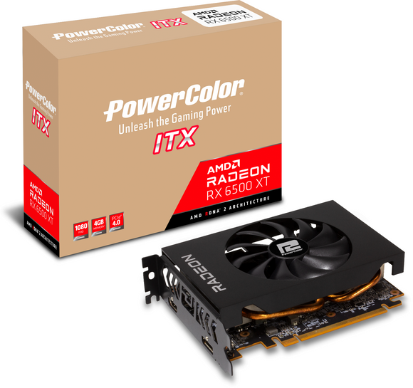 PowerColor AXRX 6500XT 4GBD6-DH graphics card AMD Radeon RX 6500 XT 4 GB GDDR6
