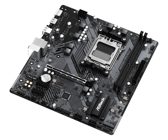 Carte mère asrock mb desktop a620m-hdv/m2 am5 2x ddr5 1x pcie 4.0 x16 2x pcie 3.0 x1 1x hyper m.2 pcie gen4x4 2x sata3 6.0 gb/s 1x hdmi 1x displayport 1x gigabit lan 5x usb 3.2 6x usb 2.0 1x usb-c micro atx