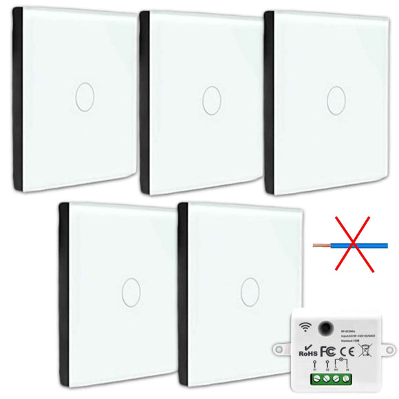 Kit interrupteur sans fil tactile sans neutre requis – ELEGANCE51