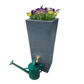 Prestige water  london gris  100l  récupérateur d'eau de pluie