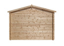 Abri de jardin en bois 28mm 7.5m² 298x298x235cm int018/ineksa