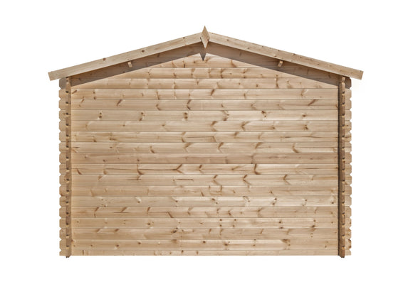 Abri de jardin en bois 28mm 7.5m² 298x298x235cm int018/ineksa